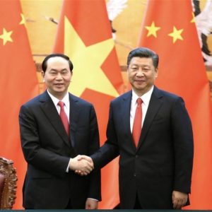 Vietnams Präsident Tran Dai Quang besucht die Volksrepublik China